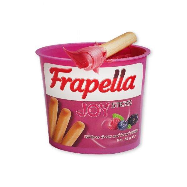 Frapella Wildberry Cream with Breadsticks