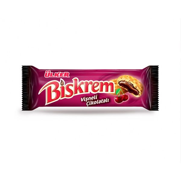 Ülker Biskrem Cherry Chocolate Biscuits