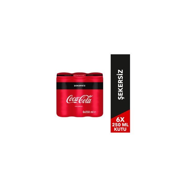 Coca Cola Zero 6X250Ml Kutu