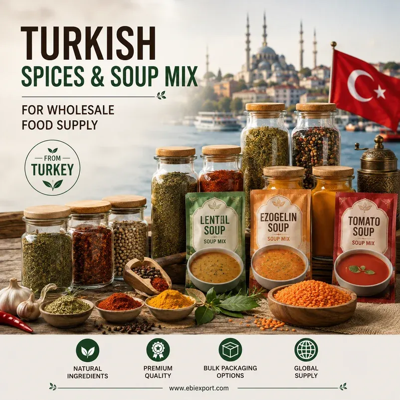 Turkish Spices and Soup Mix Products for Wholesale Food Supply