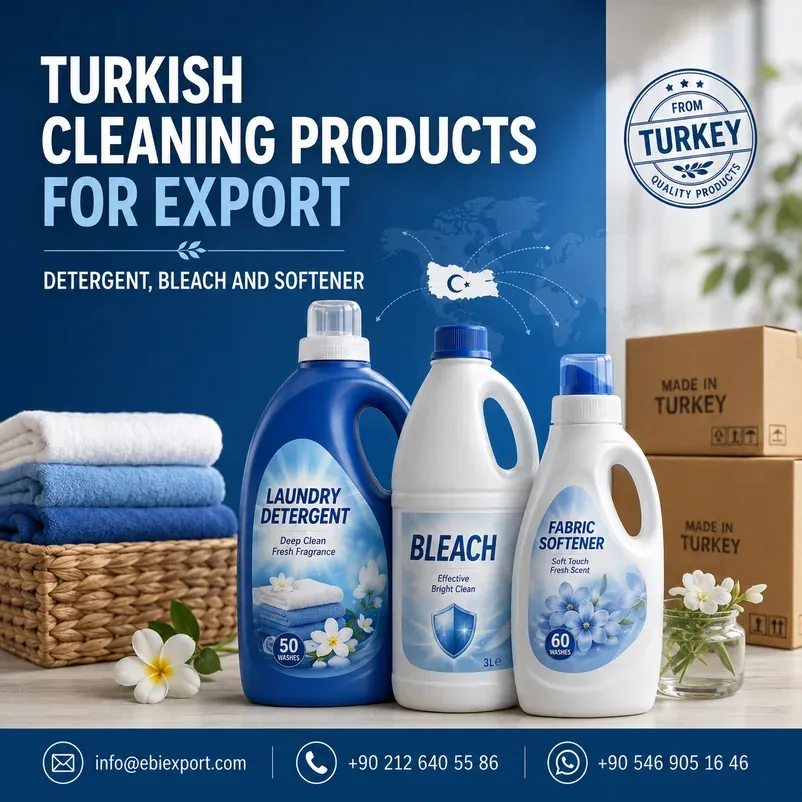 Turkish Cleaning Products for Export: Detergent, Bleach and Softener